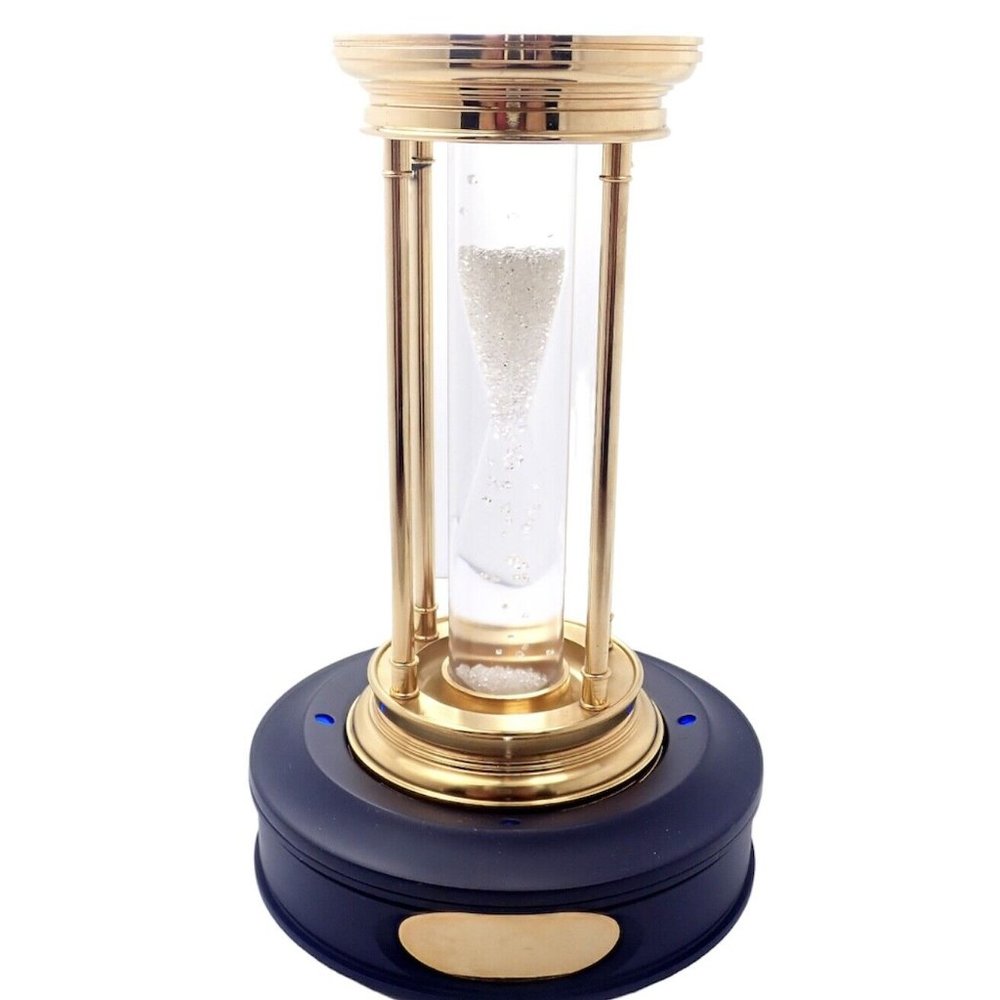 Authentic! De Beers Limited Edition Millennium 2000 Diamond Brass Hourglass - Picture 2 of 11